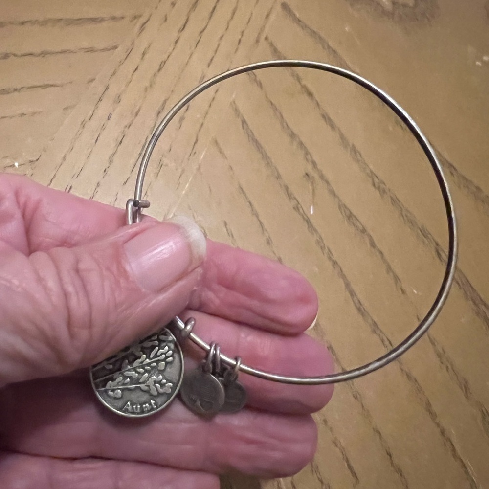 ***Donated***Alex & Ani Aunt charm adjustable bracelet - Picture 2 of 3